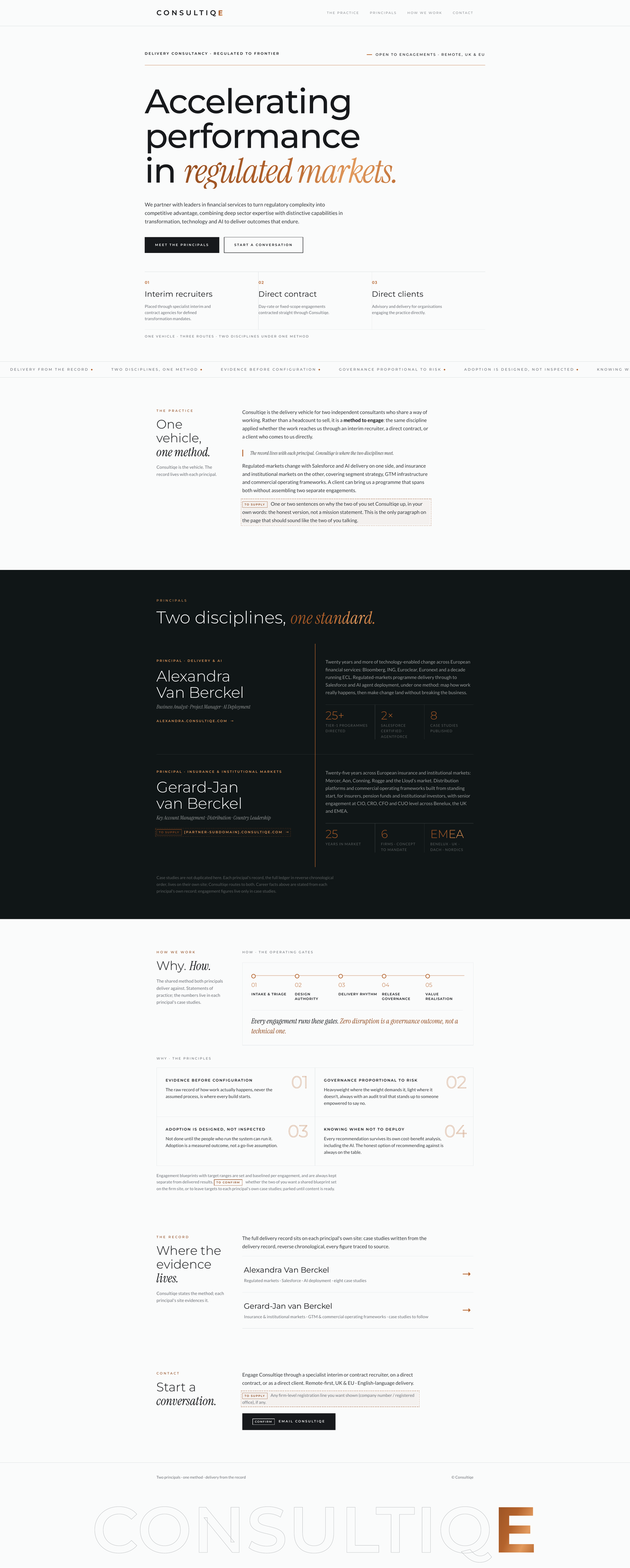 Consultiqe firm site